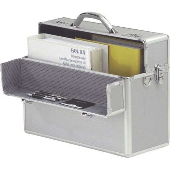 ALUMAXX Pilotenkoffer ALPHA 45100 Zahlenschloss 48x37,5x20cm silber - 1